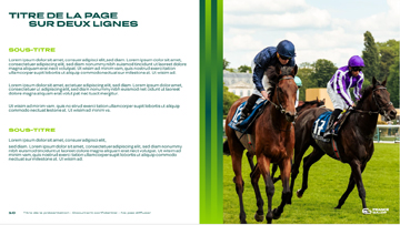 Exemple de présentation PowerPoint pour France_Galop