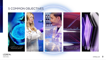Autre exemple de présentation PowerPoint pour Loreal